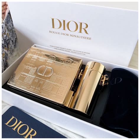 rouge dior minaudière limited edition clutch & lipstick gift set|Dior rouge clutch.